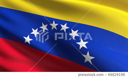 Venezuela national flag blowing in the wind Venezuela national flag blowing in the wind 48829198