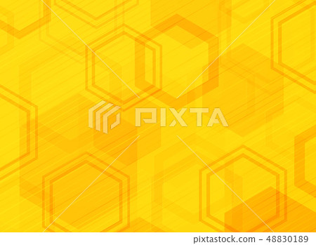 Abstract technology yellow hexagon pattern modern - Stock Illustration ...