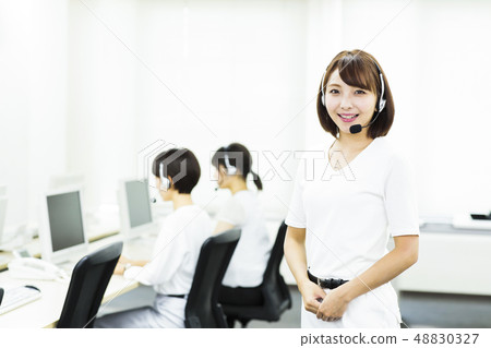 操作員呼叫中心Tele-apo Business個人計算機支持台 操作員呼叫中心Tele-apo Business個人計算機支持台 48830327