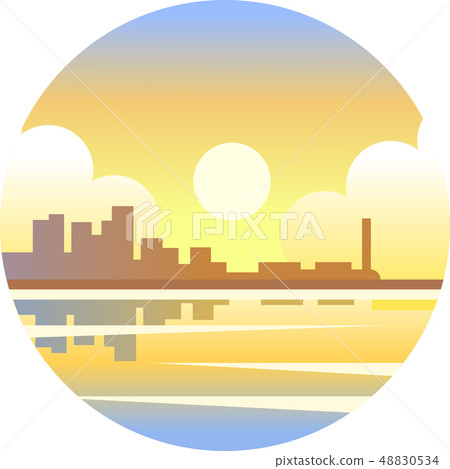 Sunshine coast gradient illustration 48830534