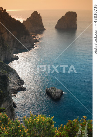 Capri, the stacks and the rock of the sirens 48830739