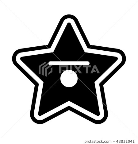 Hollywood star Solid illustration Hollywood star Solid illustration 48831041
