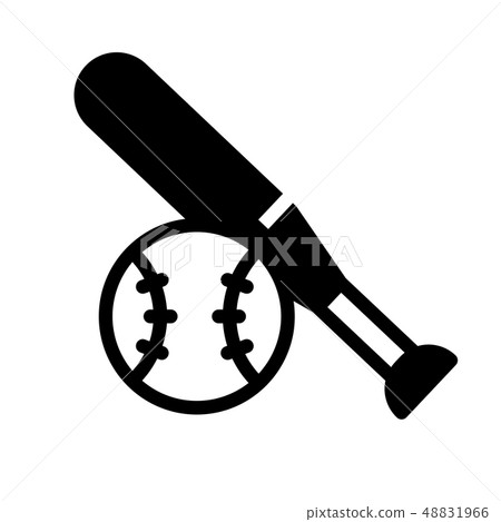 Baseball Solid illustration - Stock Illustration [48831966] - PIXTA