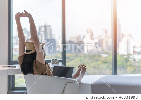 Work and travel lifestyle relaxation and healthy  48831998