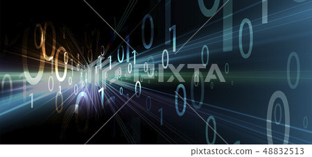 Bytes of binary code run through network. Abstract Bytes of binary code run through network. Abstract 48832513