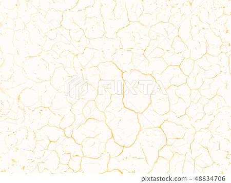 Vector gold chic texture. Patina scratch golden distress grunge background. Gold distressed effect. 48834706