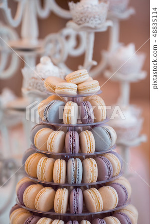 Luxury wedding candy bar table set. Luxury wedding candy bar table set. 48835114