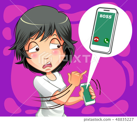 She bored boss. 48835227