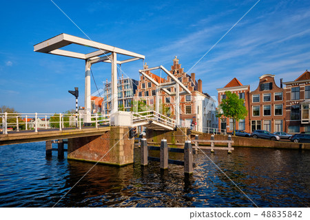 Gravestenenbrug bridge in Haarlem, Netherlands 48835842