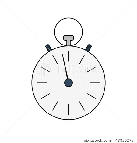 Flat design icon of Stopwatch - Stock Illustration [48836273] - PIXTA