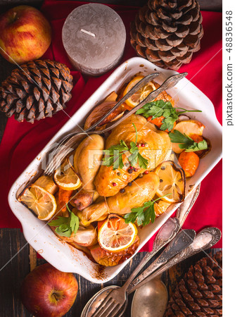 Christmas chicken Christmas chicken 48836548