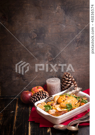Christmas chicken Christmas chicken 48836574