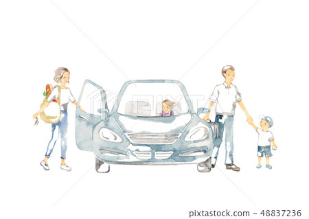 Go out by car, family holiday, shopping Go out by car, family holiday, shopping 48837236