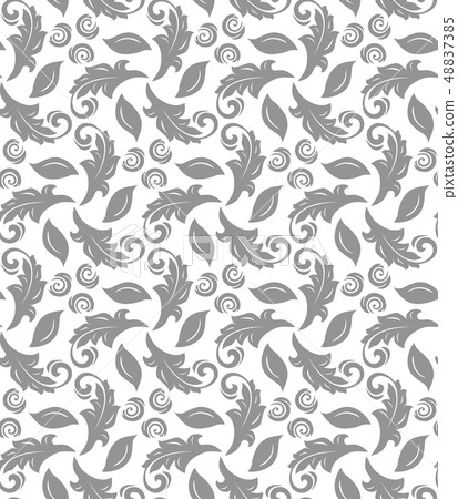 Floral Fine Seamless Vector Pattern 48837385