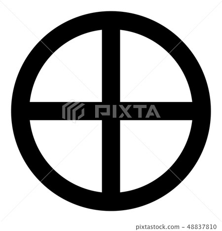 Cross round circle on bread concept parts body Cross round circle on bread concept parts body 48837810