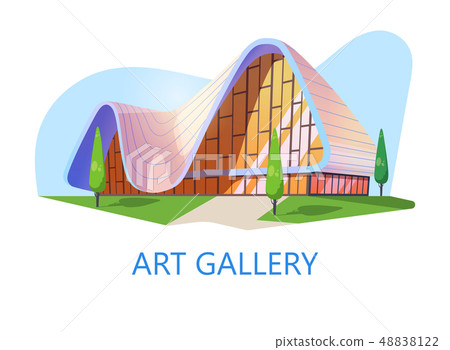 Art gallery or museum building, Exhibition studio 48838122