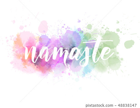 Namaste lettering 48838147