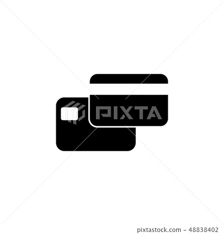 credit card icon. vector illustration  symbol  credit card icon. vector illustration  symbol  48838402