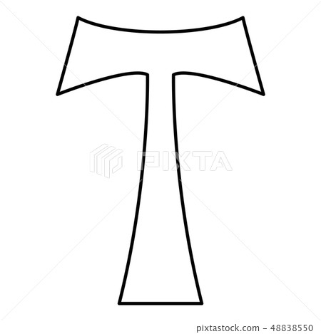 Cross monogram T Symbol Saint Anthony Apostle Cross monogram T Symbol Saint Anthony Apostle 48838550