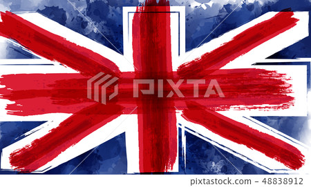 Grunge flag of the United Kingdom - Stock Illustration [48838912] - PIXTA