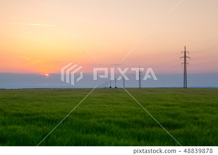 Sunrise in Central Bohemians Highlands, Czech Sunrise in Central Bohemians Highlands, Czech 48839878