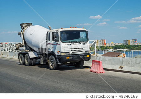 Concrete mixing transport truck Concrete mixing transport truck 48840169