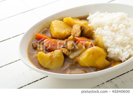 Curry and rice Curry and rice 48840600