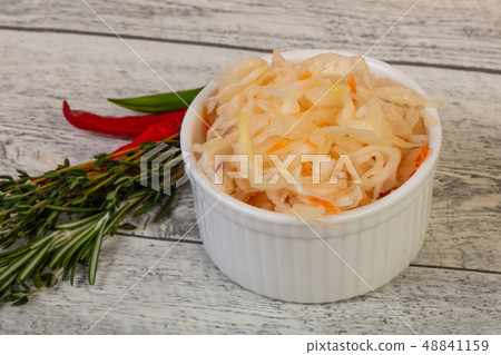 Pickled cabbage - sauerkraut 48841159