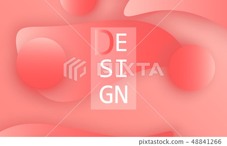 Coral color abstract background. Vector. 48841266