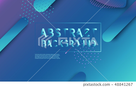Fluid shape composition. Abstract cover design. 48841267