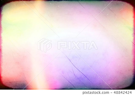 Bright and detailed old film light leak texture background 48842424