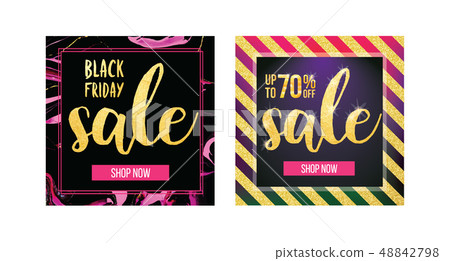 Vector square sale web banner for social media mobile applications. Modern design templates. 48842798