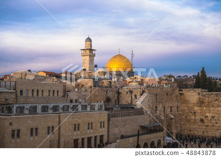 The Western Wall and Dome of the Rock, Jerusalem 48843878
