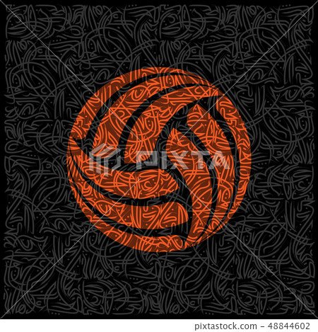 Persian pattern volleyball 48844602