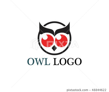 Owl head bird logo vector template animal - Stock Illustration ...