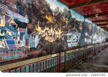 Murals in the Wat Phra Kaeo Corridor 48845393