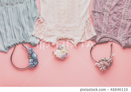Fashion background on pink 48846110