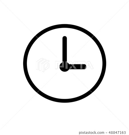 clock vector 48847163
