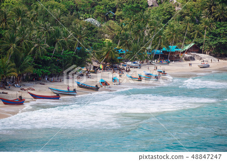 Beautiful nature landscape with blue sea in Thailand Beautiful nature landscape with blue sea in Thailand 48847247