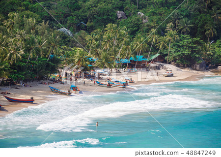 Beautiful nature landscape with blue sea in Thailand Beautiful nature landscape with blue sea in Thailand 48847249