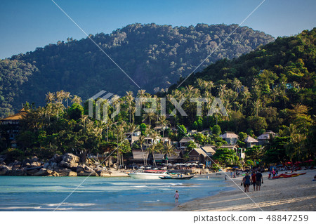 Beautiful nature landscape with blue sea in Thailand Beautiful nature landscape with blue sea in Thailand 48847259