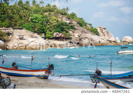 Beautiful nature landscape with blue sea in Thailand Beautiful nature landscape with blue sea in Thailand 48847261