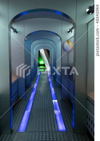 Window view of from a space station 48848969