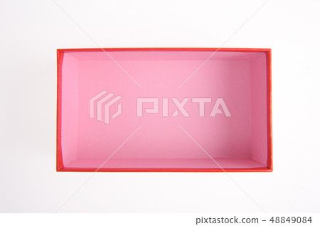 Red Box Gift emty on wihte background Red Box Gift emty on wihte background 48849084