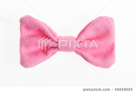 Pink Bow Tie on white background Pink Bow Tie on white background 48849085