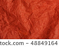 Wrinkle red paper texture 48849164