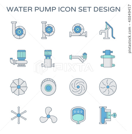 water pump icon 48849457