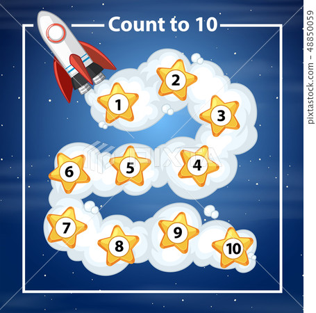 Count to 10 rocker background 48850059