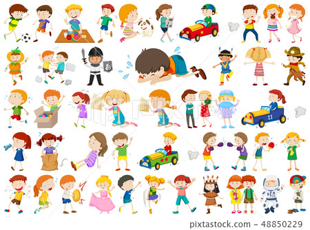 Large set of different kids 48850229