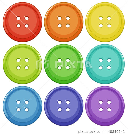 Set of colourful button Set of colourful button 48850241